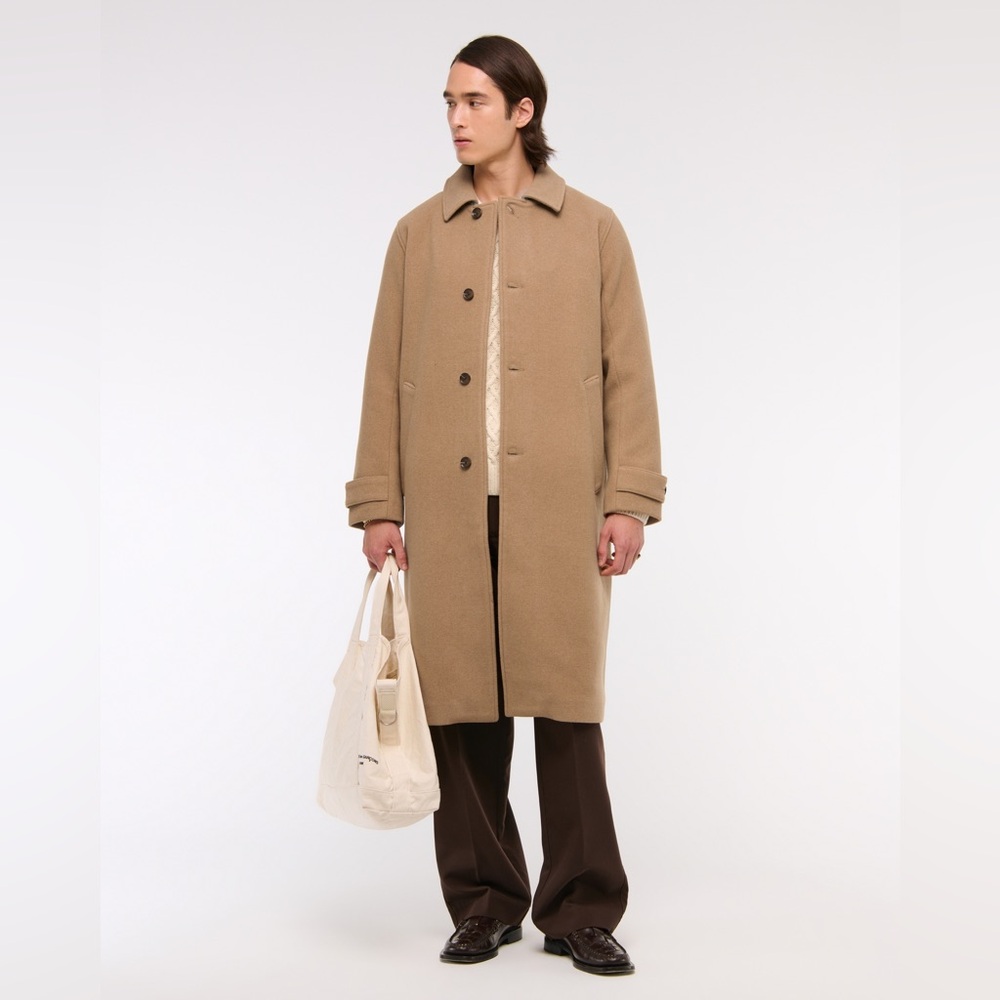Abercrombie & Fitch Tan Trench Coat - Picture 2 of 6